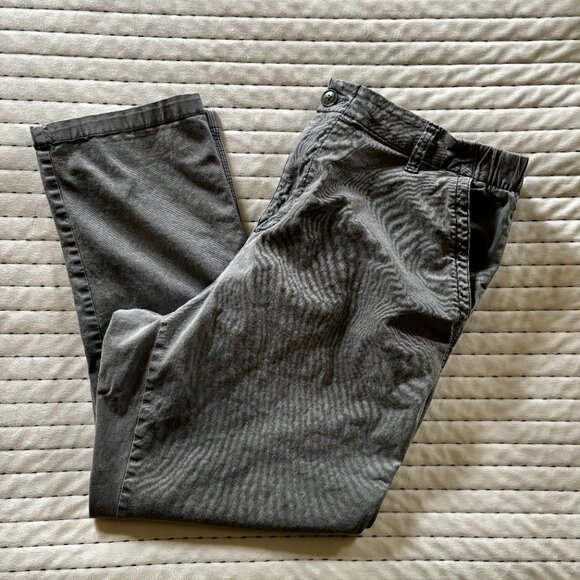 Old Navy Women’s Easy Chino Pants XL Gray Stretch Cotton Pull-On Casual - Picture 8 of 8